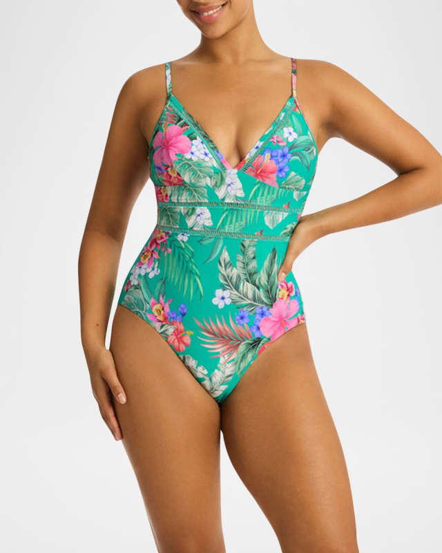 Pacifico Spliced Tri One-Piece Swimsuit
